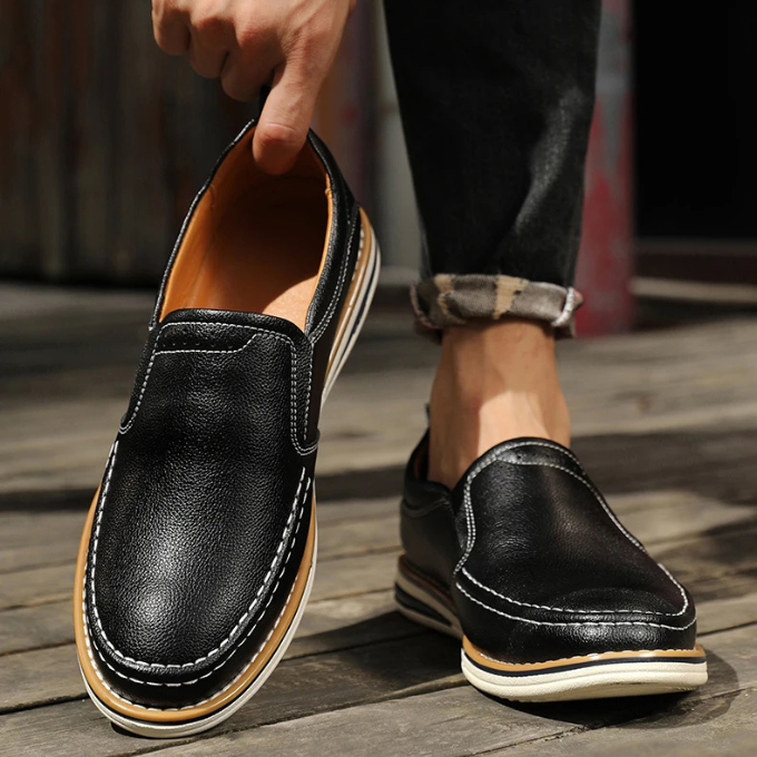 The Cooper Mocs Genuine Leather Loafers