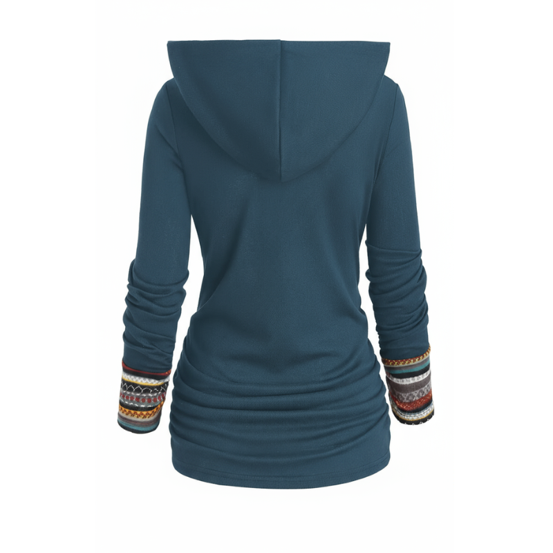 Felpa con cappuccio patchwork SIERRA Boho