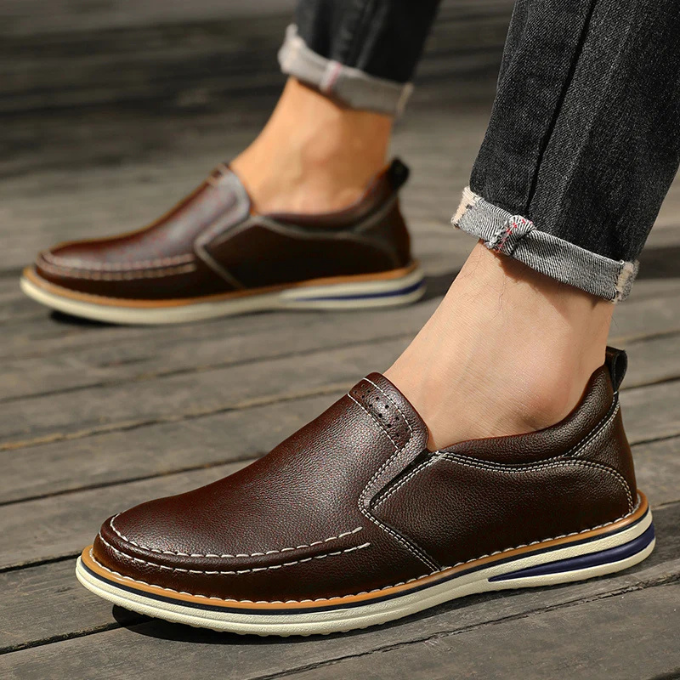 The Cooper Mocs Genuine Leather Loafers