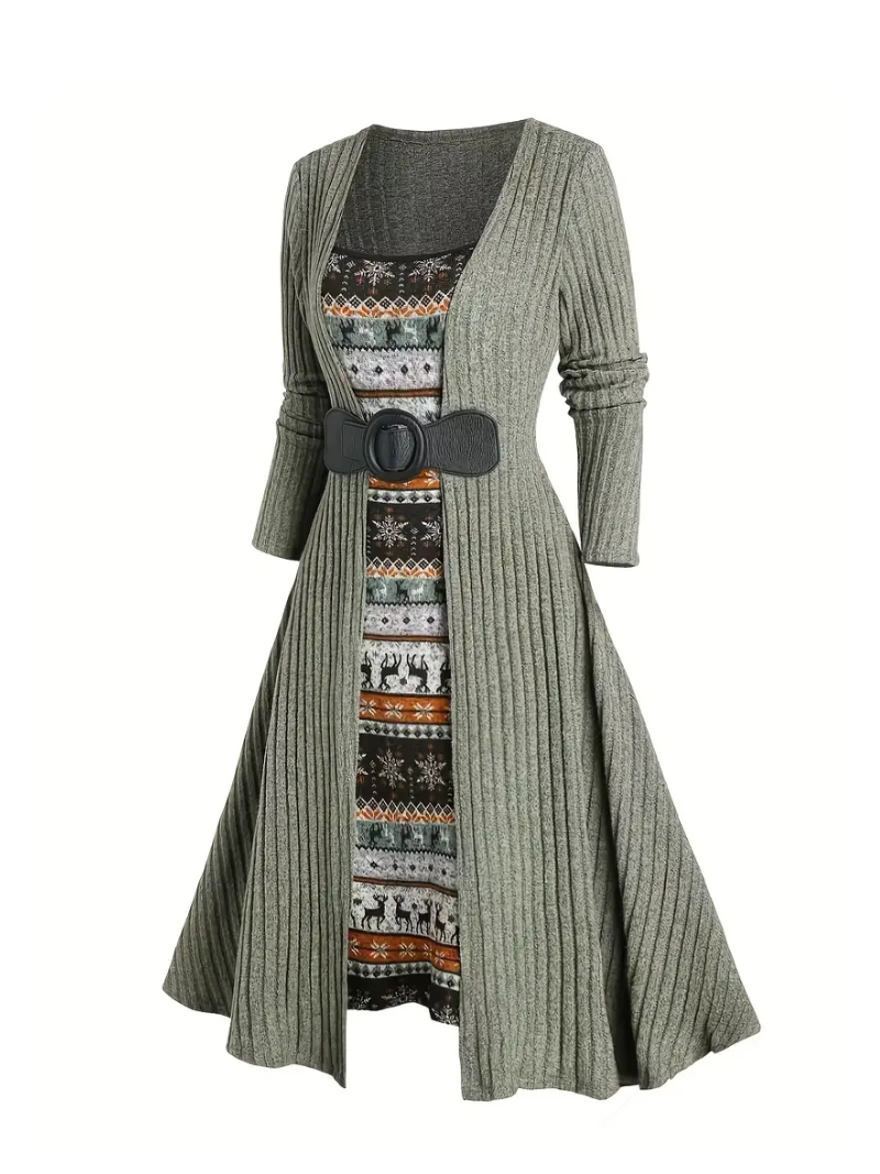 Liora Elegance Cardigan Dress