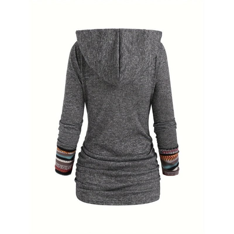 Felpa con cappuccio patchwork SIERRA Boho