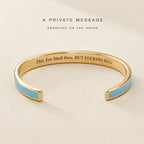 This Too Shall Pass Enamel Cuff Bracelet