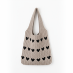 Borsa a cuore a maglia
